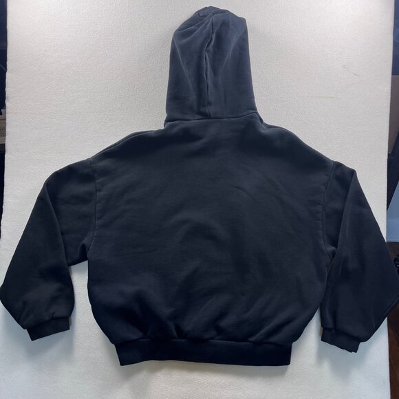 Fear Of God Essentials Black Hoodie Pullover Sweatshirt Oversized Fit S Cotton - Picture 2 of 12